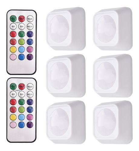 Set De Lámparas Led Adhesivas Para Armario, Cambia De Color