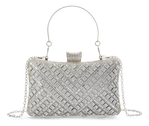 Sukutu Bolso De Noche Con Diamantes De Imitación Para Mujer,