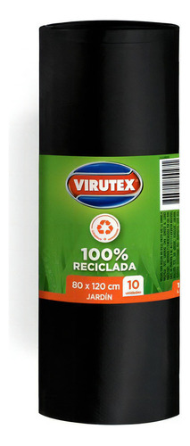 Bolsa Basura Jardín 10 Un 80x120 Cm 100% Reciclada Virutex