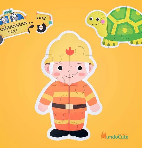 Imagen 2 de 3 de 3 Rompecabezas Kit Bebés Madera Montessori Niños
