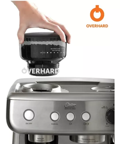 Cordonat Technology - Cafetera Oster Expresso Con Molinillo integrado  Barista Max Bvstem7300 El molinillo cónico integrado con hasta 30  configuraciones de molienda, le provee una función de un solo toque para  controlar