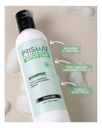 Prismax Repair Care Shampoo Cabellos Dañados 300ml
