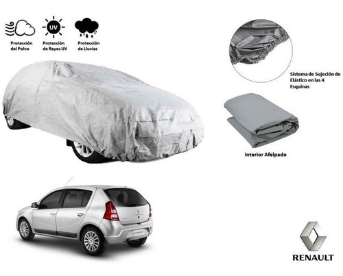 Cubierta Funda Cubre Auto Afelpada Renault Sandero 2011 Msi