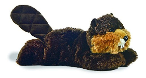 Aurora World Plush  Mini Flopsie  Builder The Beaver 8 Pulga