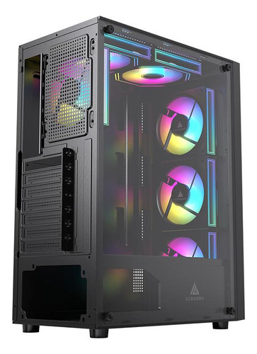 Gabinete Gamer Acegeek Lumix Midtower Lateral De Vidro Preto