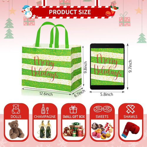 9pack Bolsas Grandes De Regalo De Navidad, Bolsas De ...