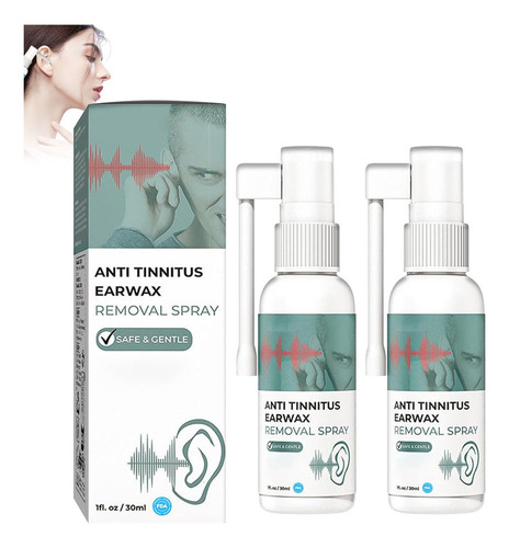 Oído Tinnitus Aliviar El Oído Gotas Tinnitus Sordera, 2 Unid