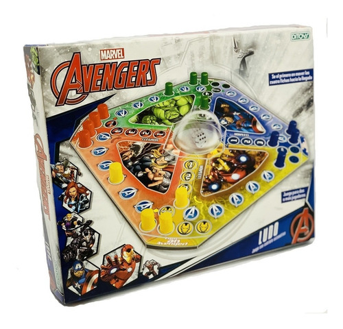 Imagen 3 de 8 de Juego Ludo Avengers Vengadores Marvel Ditoys Full