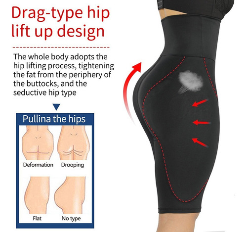 Pantalón Relleno Cadera Control Lencería Bragas Mujer Bragui