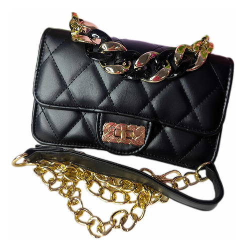 Cartera De Dama Tono Negro