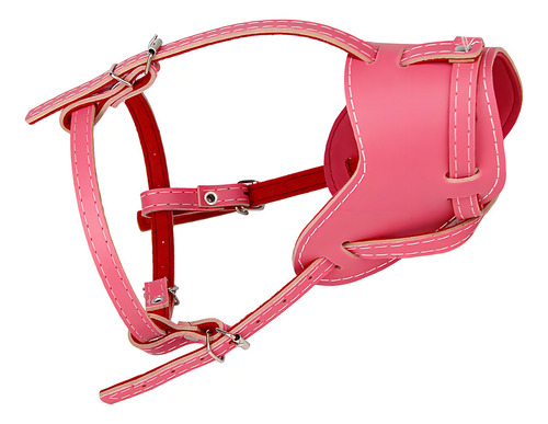 Focinheiras Cães Cachorros Focinheira Ajustável De Cachorro Cor Rosa