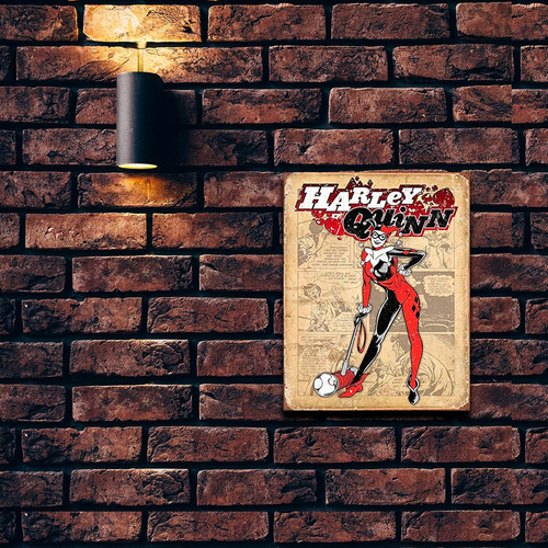 Letrero De Metal Vintage Nostálgico - Harley Quinn Retro