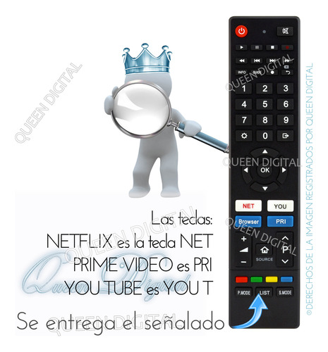 Control Remoto Smart Para Philco Britania Sanyo Rca Onn Aiwa