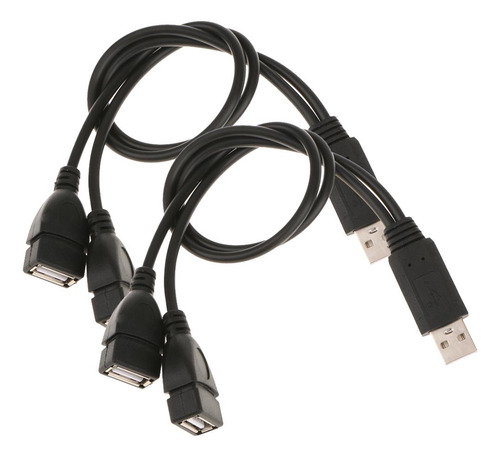 2 Unids Usb 2.0 Tipo-a A Usb Mujer Cable De