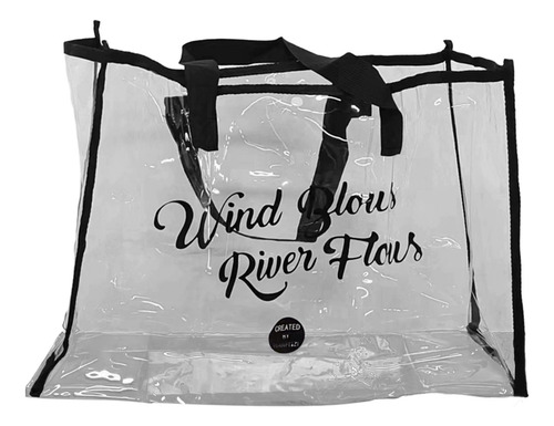 Bolso De Mano Transparente, Bolso De Compras Con Asas, Bolso