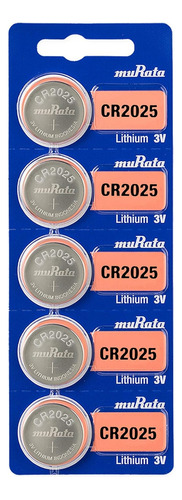 Pilas Baterias Murata ( Antes Sony ) Cr2025 Tamaño Botón 3 Voltios Paquete De 5 Unidades