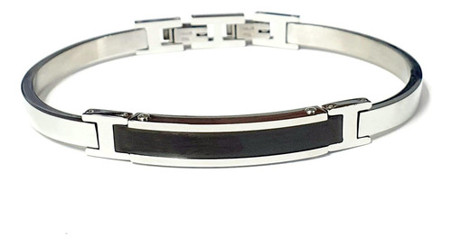 Bracelete Rosso Aço Steel Placa 39mm Com Detalhe Black