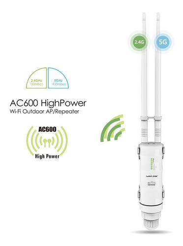 Router Repetidor Wifi Dual 2.4 5g Impermeable Access Point