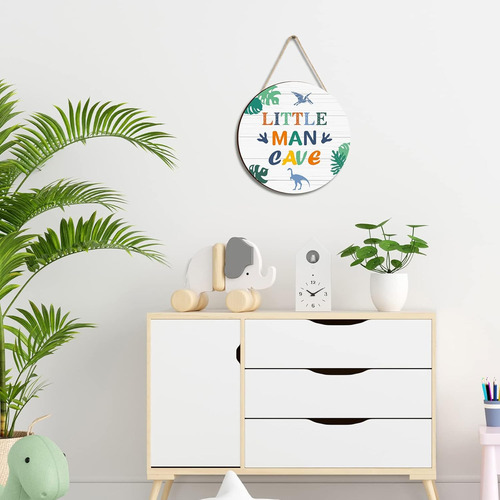 Letrero De Madera Con Cita De Dinosaurio Con Frase De Little