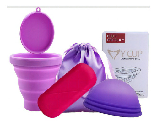 Copa Menstrual Original Con Certificación Fda Morado L