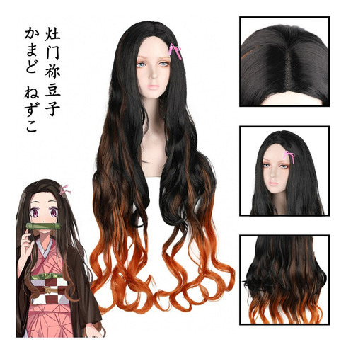 Demon Slayer Kochou,nezuko,kanroji,kamado,cosplay Peluca