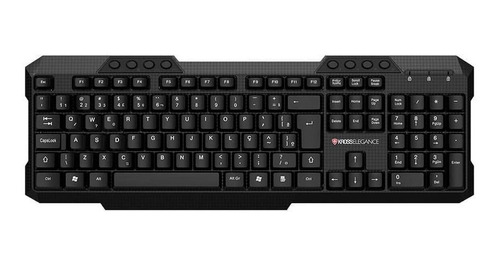 Teclado Com Fio Kross Usb Multimídia Abnt2 Preto Ke-k106v3