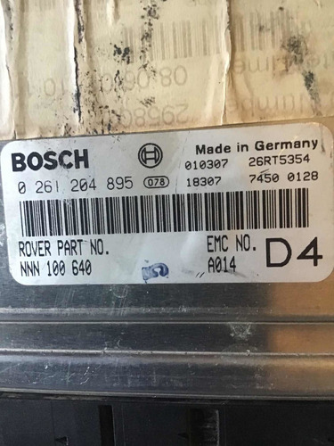 Computadora Ecu Motor Land Rover 2002 0 261 204 895 (Usado)