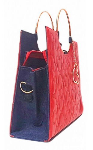 Imagen 4 de 6 de Bolso De Mano Mickey Mouse Nyny Mimie Para Mujer Elegante