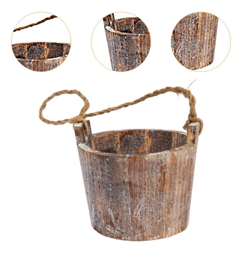 Maceta De Madera Para Flores, Resistente, Compacta, Tipo