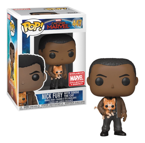 Funko Pop Nick Fury With Goose The Cat #447 - Eternia Store