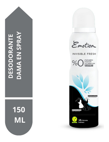 Emotion Desodorante En Spray Dama Frescura Invisible 150 Ml