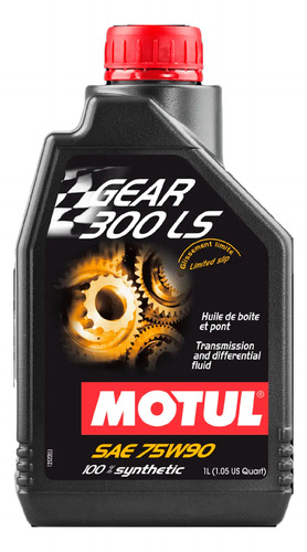 Aceite De Transmisión Para Carro Motul Gear 75w90 300 Ls 1lt