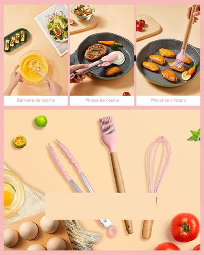 Juego De Utensilios De Cocina De Silicona De 12 Piezas.