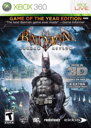 Batman Arkham Asylum Goty Game Of The Year Edition Fisico Nuevo Xbox 360  Dakmor | Envío gratis