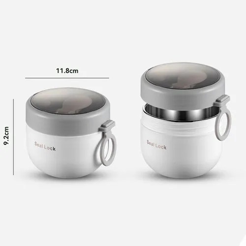 I Termo Fiambrera Para Comida, Cuchara, Recipiente Con A