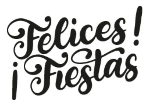 Sello Silicona Felices Fiestas 01