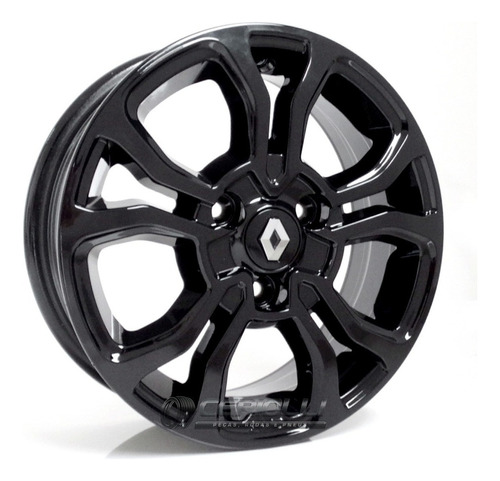 Roda Aro 14x5 3x100 M7 Krmai Kwid / Valor Unitário Cor Preta Black