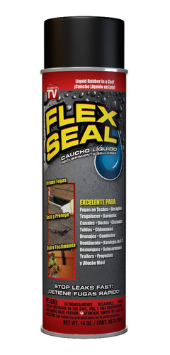 Sellante De Caucho Liquido Flex Seal Negro 14 Oz