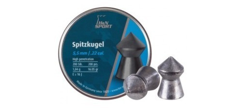 H&n Spitzkugel 5,5mm 200pc 16.05gr Xchwsc