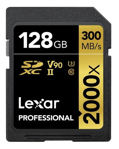 Memoria Lexar Professional 2000x 128gb Sdxc Uhs-ii 300mb/s