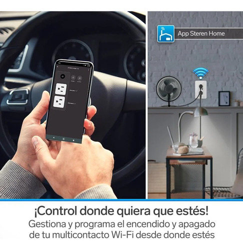 Enchufe Tomacorriente Inteligente Wifi Steren Con Usb