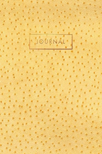 Journal Vintage Golden Yellow Ostrich Skin Leather Style  Go