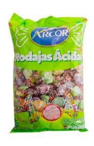 Caramelo Arcor Rodajas Acidas 930g Go Market Mayorista
