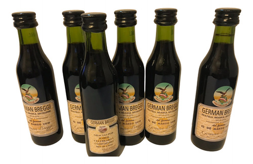 20 Botellitas Fernet Branca Souvenir Personalizadas 5cl Mini