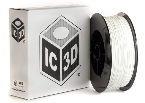 Filamento De Impresora 3d Abs Blanco De 0.112 in