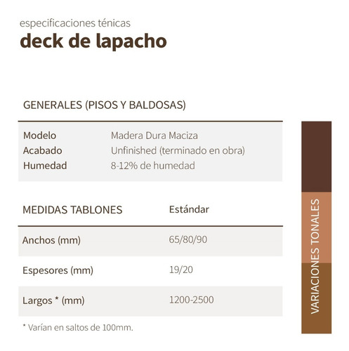 Imagen 4 de 6 de Piso Deck De Madera Lapacho