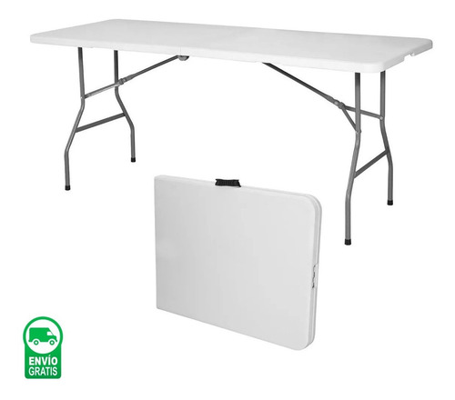 Imagen 1 de 10 de Mesa Plegable Camping Caños Y Traba Tipo Maletin Valija 1.80