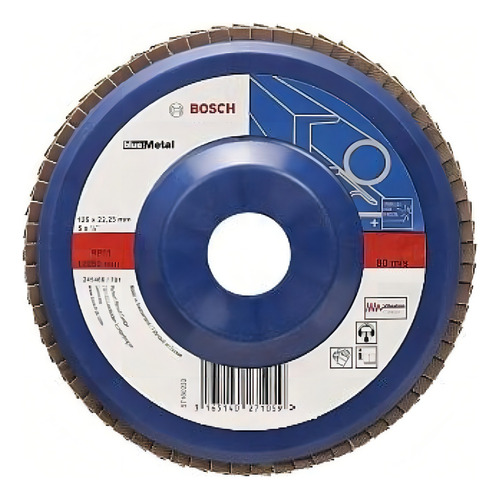 Lixa Flap Disco R822 - 115x22 - Gr. 120 - Bosch