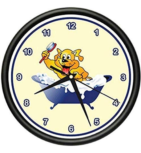 Signmission Groomer Salon Clippers, Beagle Reloj De Pared Pe