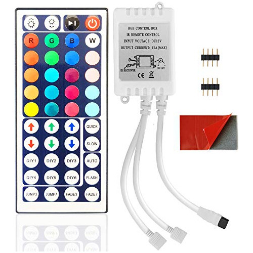 Control Remoto De Luz Led, Caja De Control Rgb De 4 Pin...